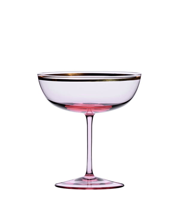 Glasses Champagne Sklenice na šampaňské, rosalin, 220ml